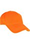 Plain Orange Gabardine Sports Hat Sports Cap - 2