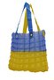 Women's Beach Bag Yellow Blue Inflatable Shoulder Bag Plj06 - 2