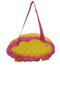 Women's Beach Bag Yellow Pink Inflatable Shoulder Bag Plj06 - 3