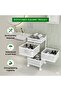 3-tier kitchen trolley with wheels – steel rotating rack for fruits, veggies & home storage. - 6