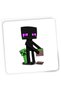 Mousepad Gaming Enderman Creeper Builder Minecraft, 21x19 cm