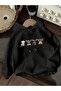 Cute Bulls Printed Oversize Sweatshirt