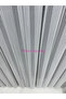 Striped Silver Glitter Detailed Tulle Curtain 1X3 Tight Pile Ironing Not Suitable for Heavy Weight Suitable for Any Room - 6