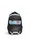 Boys' Middle School Wide Pocketed Patterned 5 Pocket School, Back, Bag