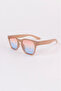 Swank Unisex Nude Square Frame Colorful Glass Sun Glasses - 3