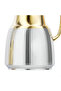 1 Liter Flask - Leakproof Button Locking Design Silver & Gold, Lightweight Durable Flask for Hot & Cold Drinks QGR10 - 4