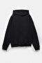 Bol kesim kapüşonlu sweatshirt - 5