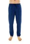 Men's Cotton Indigo Plaid -Black 2-Piece Single Bottom Pajamas - Seasonal Pajama Bottoms - 2
