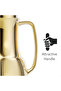 1 Liter Flask - Leakproof Button Locking Design Gold, Lightweight Durable Flask for Hot & Cold Drinks QGR10 - 3