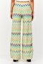Women Regular Fit Chevron Print Wide Leg Pants, Multicolor - 4
