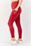 Women Sportswear Fit Training Leggings, Red - 3