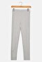 Kids Girl Ribbed Pull On Leggings, Grey