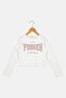 Kids Girl Textured Long Sleeve Top, Off white