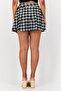 Women Checkered Mini Skirt, Multicolor - 4