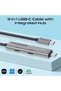 3 in 1 Type-C Cable 1.5m, Supports 5Gbps Data Transfer, Equipped with USB-C™ Ports - 4