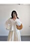 Women's Long Sleeve White Premium Muslin Fabric Shirt Blouse - 2