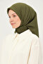 Plain Chiffon Square Scarf Light Khaki - 2