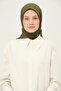 Plain Chiffon Square Scarf Light Khaki - 4