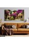 Stone Street One Piece Canvas Painted with Begonias - Canvas Painting