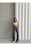 Premium Leggings Pants with Rib Detail and Waist Seat Missptl2672 - 5