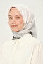 Amber Square Scarf 90X90 cm Non-Slip Fabric White - 5