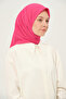 Plain Chiffon Square Scarf Pink Non-Slip Breathable Fabric 90X90 cm