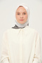 Amber Square Scarf 90X90 cm Non-Slip Fabric White - 4