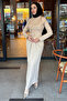 Women Lycra Button Detailed Islamic Dress Nms046 - 2