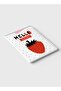 دفتر ملاحظات حلزوني مع غلافين أمامي وخلفي صلبين بتصميم Hello Beautiful Strawberry - 6