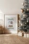 One Piece Real Raw Wooden Framed New Year Themed Painting - Model 107