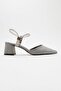 Women's Stone Heeled Shoes Platinum Sim - 2