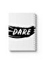 دفتر ملاحظات حلزوني مع غلافين أمامي وخلفي صلبين بتصميم Dare