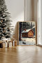 One Piece Real Raw Wooden Framed New Year Themed Painting - Model 9