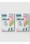 دفتر ملاحظات حلزوني مع غلافين أمامي وخلفي صلبين بتصميم Hello - 4