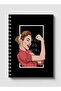 دفتر ملاحظات حلزوني مع غلافين أمامي وخلفي صلبين بتصميم You Go Girl