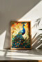 One Piece Real Raw Wooden Framed Mosaic Themed Painting - Model 25 - 3
