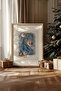 One Piece Real Raw Wooden Framed New Year Themed Painting - Model 105