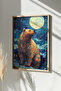 One Piece Real Raw Wooden Framed Mosaic Themed Painting - Model 6 - 2