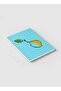 دفتر ملاحظات حلزوني مع غلافين أمامي وخلفي صلبين بتصميم ليموني مرسوم يدويًا - 2