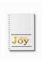 دفتر ملاحظات حلزوني مع غلافين أمامي وخلفي صلبين بتصميم Choose Joy - 5