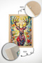One Piece Real Raw Wooden Framed Mosaic Themed Painting - Model 31 - 4