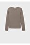 Rib round neck t-shirt - 3