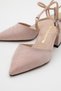 Women's Stone Heeled Shoes Copper Glitter - 3