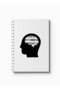 دفتر ملاحظات حلزوني مع غلافين أمامي وخلفي صلبين بتصميم Thoughts - 5