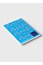 دفتر ملاحظات حلزوني مع غلافين أمامي وخلفي صلبين بتصميم Summer Meadows Light Blue - 6