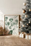 One Piece Real Raw Wooden Framed New Year Themed Painting - Model 19