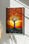 One Piece Real Raw Wooden Framed Mosaic Themed Painting - Model 5 - 2