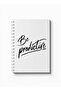 دفتر ملاحظات حلزوني مع غلافين أمامي وخلفي صلبين بتصميم Be Productive - 5