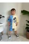 Character Themed Boy's Suit – Blue-Cream - 3