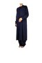Women's Judge Collar Tunic with Hidden Buttons on the Front and Hidden Pockets on the Sides with Pants with Elastic Waist - 5